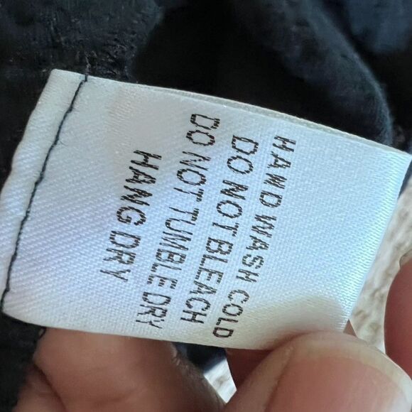 Gauze Long Sleeve Top Women Small Black Cotton Soft Lagenlook Minimalist Classic - Picture 7 of 10